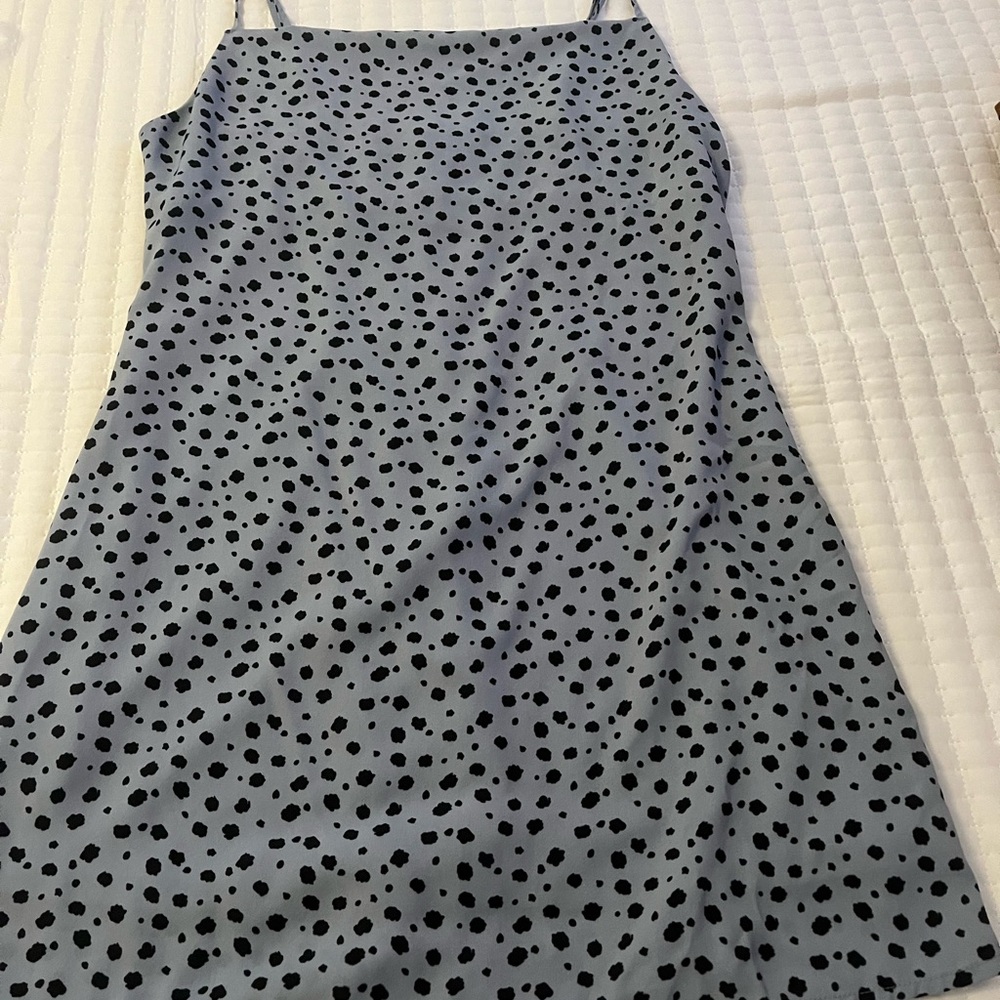 Altar'd State Blue and Black Patterned Dress